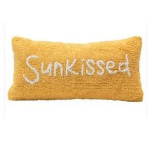 NEW Creative Co-Op Sunkissed Summer Lumbar Pillow